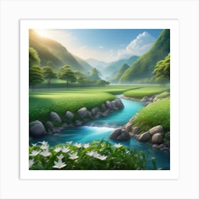 Landscape Wallpaper 5 Art Print