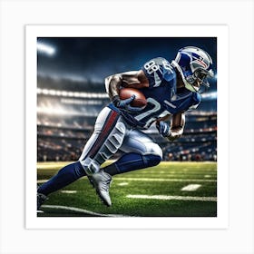 New England Patriots Running Back Art Print