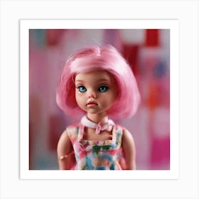 Pink Barbie Doll Art Print