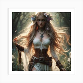 Elven Beauty 1 Art Print