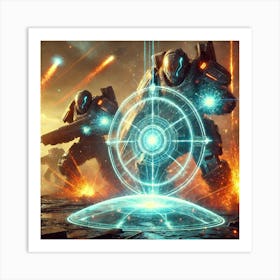 Asterian Starshield Enforcers Deflecting Energy Attacks Art Print