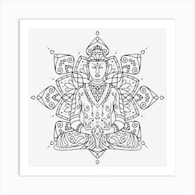 Meditation Mandala 01 Art Print