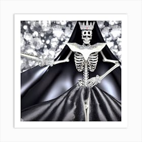 Skeleton Queen 2 Art Print