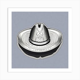 Mexico Hat Sticker 2d Cute Fantasy Dreamy Vector Illustration 2d Flat Centered By Tim Burton (6) Art Print