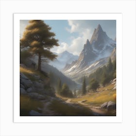 Mountain Landscape 43 Art Print