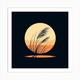 Sunset In The Grass 1 Art Print