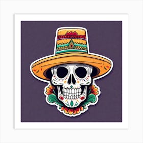 Day Of The Dead Skull 15 Art Print