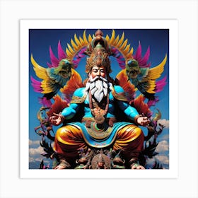 God Of Sky Art3 0 Art Print