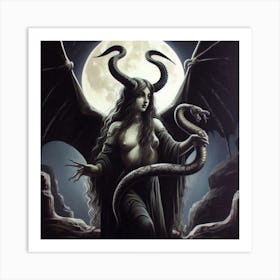Demon Woman 1 Art Print