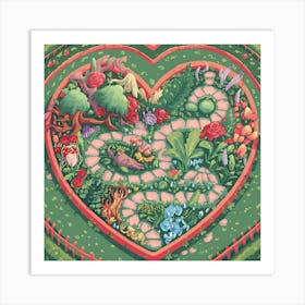 Heart Garden Art Print