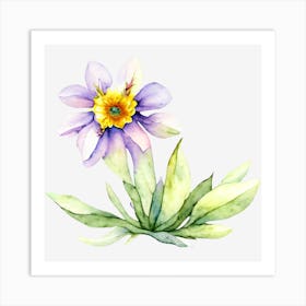 Watercolor Flower Art Print