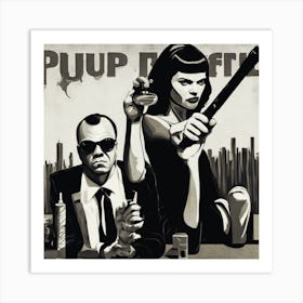 Pulp Fiction Art Printby Nour Tohme 2 Art Print