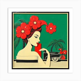 Hawaiian Girl Art Print