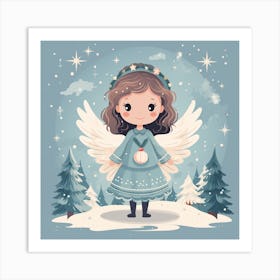 Christmas Angel 3 Art Print