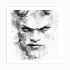 Portrait Of A Demon Art Print