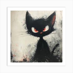 Black Cat 3 Art Print