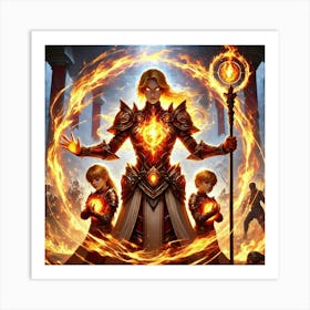 Kaida Flameheart Mothers Resolve Art Print