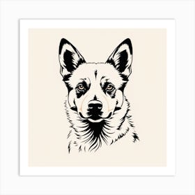 Australian Shepherd Dog5 Art Print