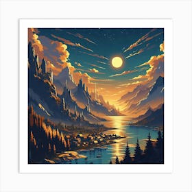 A Fantastical Land 14 Art Print