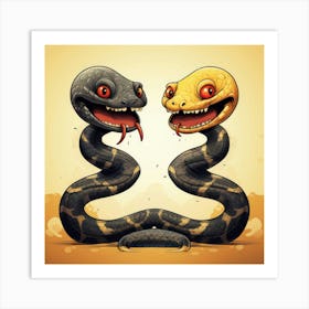 Snakes Cartoon 2 Póster