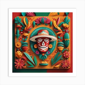 Mexican Mask Art Print