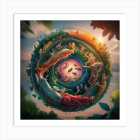 Planet Earth Art Print