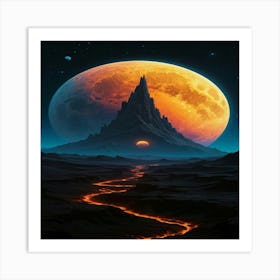 Planet In Space Art Print