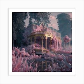 Pink House Art Print