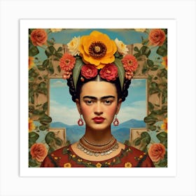 Default Default Vintage Frida Kahlo For Defferent Seasons Aest 0 (1) Art Print