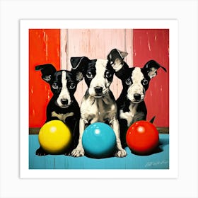 Puppies Playing - Puppy Zone Art Print