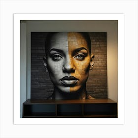 Woman'S Face Art Print