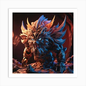 Dragon Statue Art Print