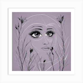 Portrait Of A Woman 1 Art Print