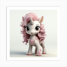 Little Unicorn 30 Art Print