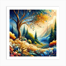 Tree In The Forest 1 Art Print