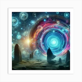 Psychedelic Painting paintings art print Art Print