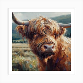 Highland Bull Art Print