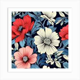 Floral Pattern 7 Art Print