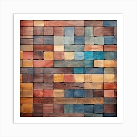 Wooden Wall Background Art Print