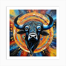 Bull Head Art Print