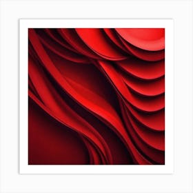 Abstract Red Wallpaper Art Print