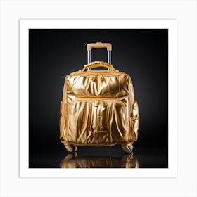 Gold Luggage 2 Art Print