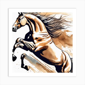 Horse Galloping 17 Art Print