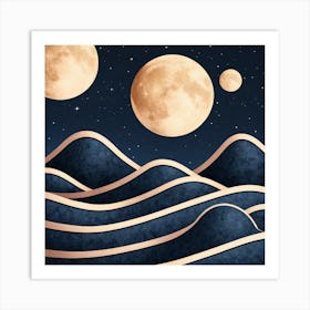 Moons In The Sky Art Print