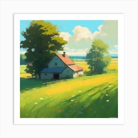 House In The Countryside 4 Art Print