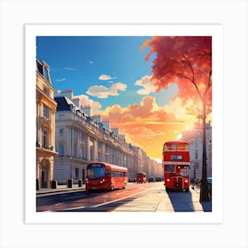 London Cityscape 2 Art Print