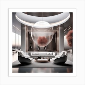 Create A Cinematic, Futuristic Appledesigned Mood With A Focus On Sleek Lines, Metallic Accents, And A Hint Of Mystery 1 Art Print