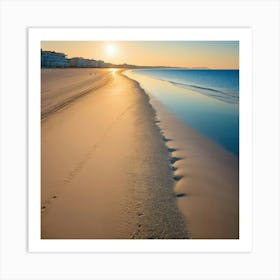 Sunset On The Beach Art Print