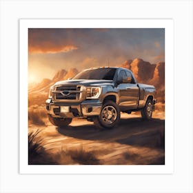 Gmc Sierra S10 Art Print