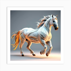 Creative Horse Beauty Illustration Nr 27 Art Print